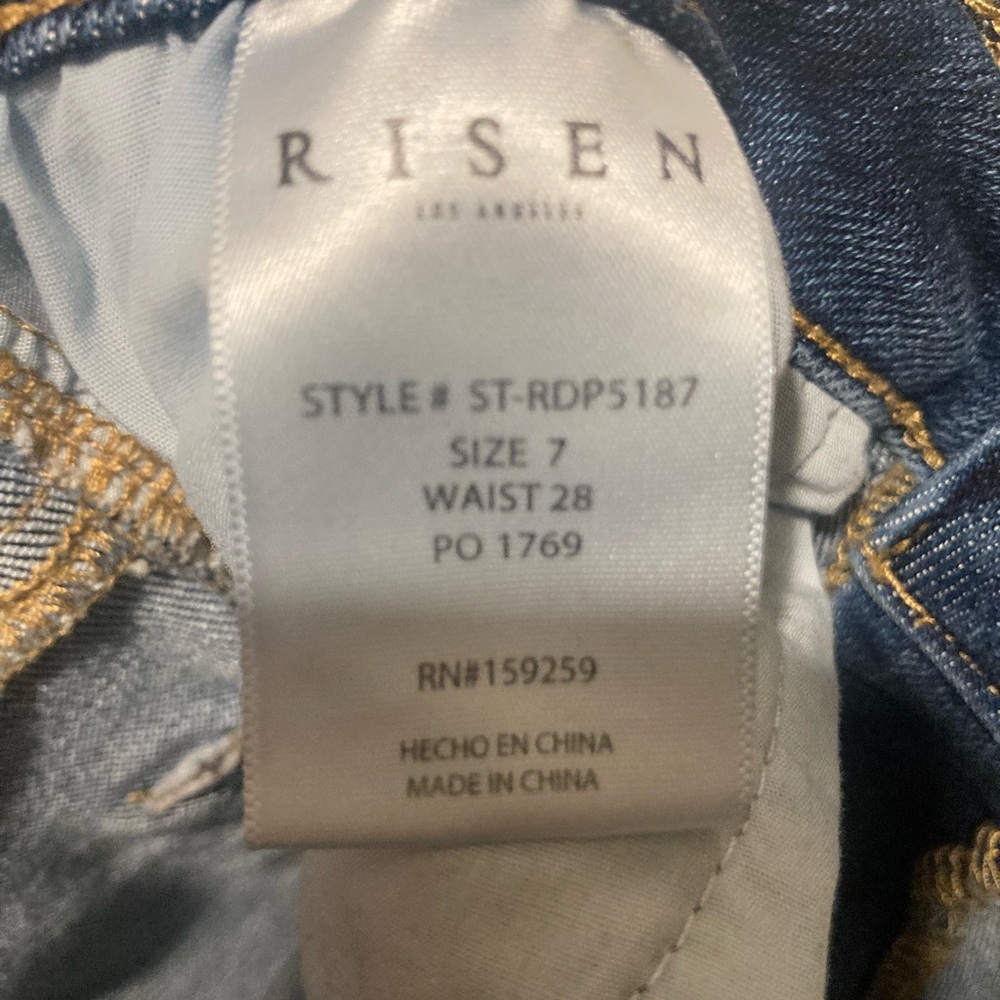 Risen Blue Flare Jeans - Picture 6 of 7